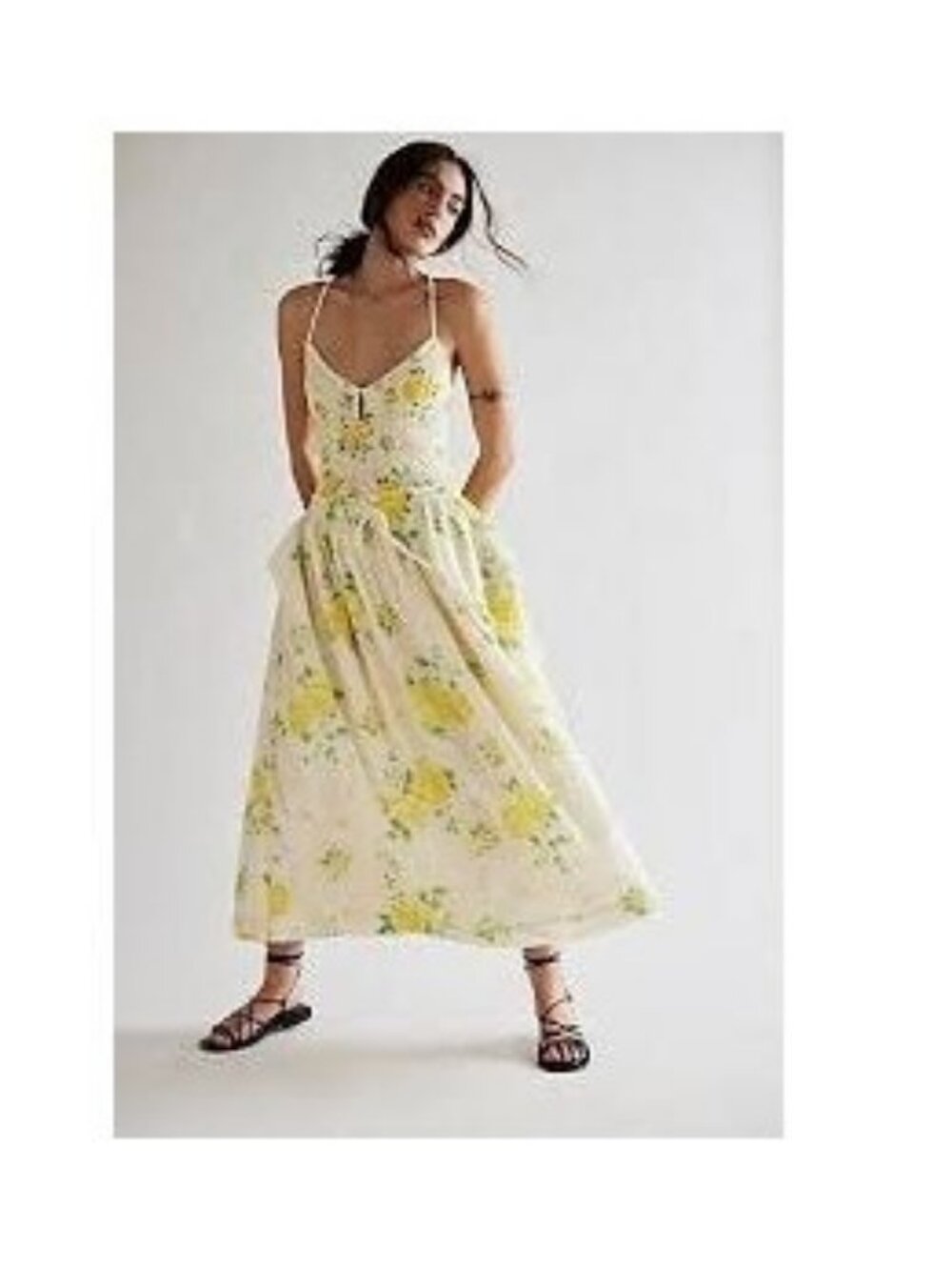 NEW Free People Seaside Rose Skirt Festival Cottagecore Boho Chic Womens S
